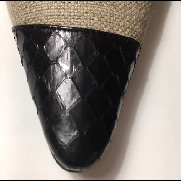 Dolce & Gabbana Snakeskin Slingback Kitten Heels Size 40 - Picture 3 of 11